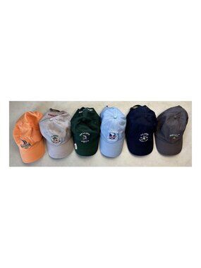 Lot of 6 US Open Golf Hats 2015-2021 Pebble Beach Shinnecock Oakmont USGA Member